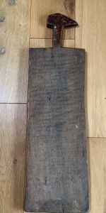 Antique Islamic African Qur’anic Writing Board Arabic Calligraphy Wood Tablet .