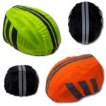 High Visibility Hi-Vis Reflective Rain Waterproof Bike Bicycle Helmet Cover