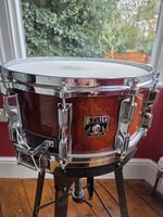 Tama Mastercraft Mahogany snare drum 1982  14 x 6.5  Made in Japan.  Quality 