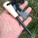 Magnesium Fire Starter Flint Steel Survival Lighter Camping Outdoor Emergency