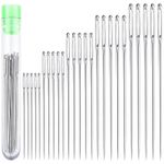 25pcs Large Eye Sewing Needles Steel Hand Sewing 5 Sizes Embroidery
