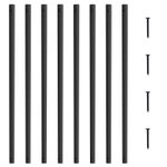 VEVOR Staircase Metal Balusters 51 Pack 29.5''x1'' Aluminum Spindles w/ Screws