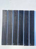 CURLY AFRICAN EBONY guitar fingerboard fretboard blank 530-535 x 70-75 x 7-8mm