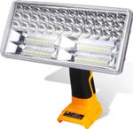 Rechargeable Lamp LED Work Light for Dewalt 18V Li-ion Battery 40W 4200LM Bright