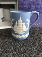 Wedgwood blue jasperware christmas tankards 1971-1985
