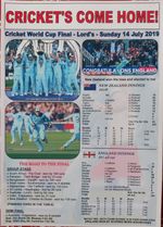 England 2019 ICC Cricket World Cup winners - souvenir print