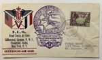 1943 CURACAO KLM FIRST FLIGHT COVER ROYAL DUTCH AIR LINES CACHET