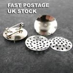 Round Circle Brooch Backs & Sieve Discs Findings 18mm 28mm 36mm 50mm