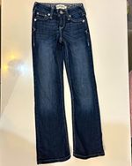 Ariat R.E.A.L. Kids Dark Wash Blue Denim Straight Jeans Size 8 L31"