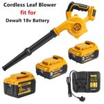Cordless Air Blower Leaf Snow Dust Home Cleaner for Dewalt 18V Battery Charger