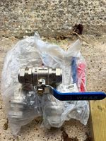Pack of 3 x 35mm WRAS Lever Ball Valve