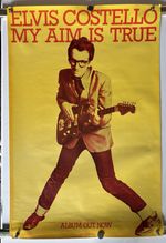 ELVIS COSTELLO MY AIM IS TRUE ORIGINAL PROMO POSTER
