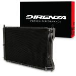 DIRENZA 40mm BLACK ALLOY SPORT RADIATOR FOR FIAT COUPE 2.0 20V TURBO 96-00