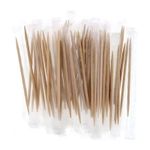 PREMIUM Bamboo Toothpicks Individually Wrapped Wooden Cocktail Sticks (10-1000)