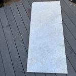 White Solid Marble Off Cut: 60cm (w)by 141cm (L)