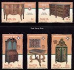 Malta 2002 Antique Furniture Complete Set SG 1247 - 1251 Unmounted Mint MNH