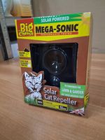 Big Cheese Mega Sonic Solar Cat Repeller Detects & Deters Cats Fouling Deterrent