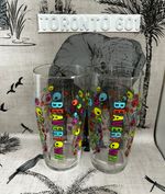 Beavertown Neck Oil  pint glasses x 2  skull and bones design M23
