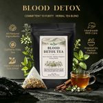 Blood & Body Detox Tea Jamaica - 20 Herbal Tea Bags Dried Loose Wild Harvested