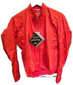 Rapha Mens Pro Team Insulated Rain Jacket Fire Silk Red Medium Gore-Tex