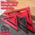 Roofing Speed Square Aluminium Alloy Rafter Angle Measure Triangle Guide Ruler