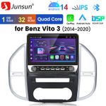 10" For Mercedes Benz Vito W447 2014-2020 2+64GB Car Stereo Radio CarPlay GPS FM
