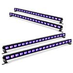 Beamz BUV183 LED UV Light Bar - 4x Stage Lighting for DJ & Parties