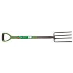SupaGarden Garden Digging Fork Carbon Steel Border Ergonomic Soft Handle
