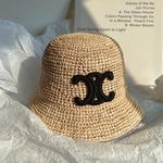 Sun hat, raffia hat, sun protection, breathable, fisherman's hat