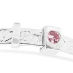925 Sterling Silver Baby  Little princess christening Bracelet Pink CZ