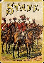 ON GUARD Victorian Card Game Military Soldiers Vintage Cavalry etc