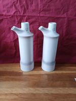 Pair Of Gobel Porcelain Oil And Vinegar Bottles