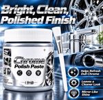 Metal Chrome Polish & Restorer Paste with Brush, Chrome Polish Paste UK