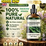 Pure Rosemary Essential Oil Hair Growth scalp Skin Massage Natural 100ml UK
