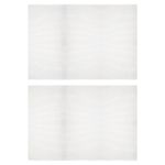 2Pcs 60x42cm/23.6x16.5inch Plastic Mesh Blank Canvas Rectangle 4mm Hole
