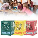 150 Conversation Starter Cards Family Edition - Fun Party Travel Game with Box