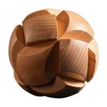Wooden Puzzle Magic Football Shaped Brain Teasers Toy Game Intelligence For kids