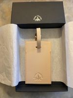 Globe Trotter Luggage Tag Leather - Natural / Tan. Brand new In Box. RRP £135