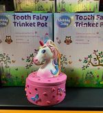 Unicorn Tooth Fairy Trinket Pot Round