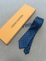 Louis Vuitton Men's Monogram Tie Navy Full Packaging Brand NEW
