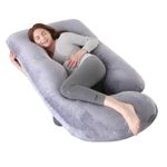 U Shape Maternity Pregnancy Pillow Full Body Support Nursing Pink Blue Grey