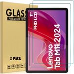 1 & 2 Pack 9H Tempered Glass Screen protector For Lenovo Tab M11 (K11) 11" 2024