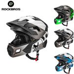 ROCKBROS Children's Bike Helmet Full Face Protective Detachable Sport Safety