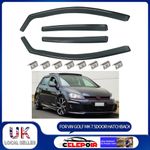 4PCS Wind Rain Deflectors For VW GOLF 7 mk7 5 DOOR HATCHBACK 2012-2020 UK