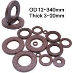 FKM Oil Seal Fluorine Rubber Daul Lip Seals ID 5~300mm OD 12~340mm Thick 3~20mm
