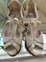 Werner Kern Italian Leather Gold T Bar Ballroom Dance Shoes NN1