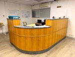 Curved Wooden Reception Desk and Office Furniture for sale