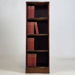 Antique 20th Century Narrow Open Bookcase In Mahogany ( AF-5631 )