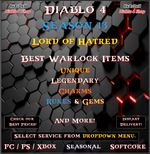 ✨Diablo 4✨Season 13✨Best Warlock Items✨Meta Items for Builds✨Set Charms✨24/7✨