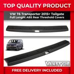 FITS VW T6 TRANSPORTER TAILGATE FULL LENGTH EXTRA WIDE ABS REAR THRESHOLD COVER